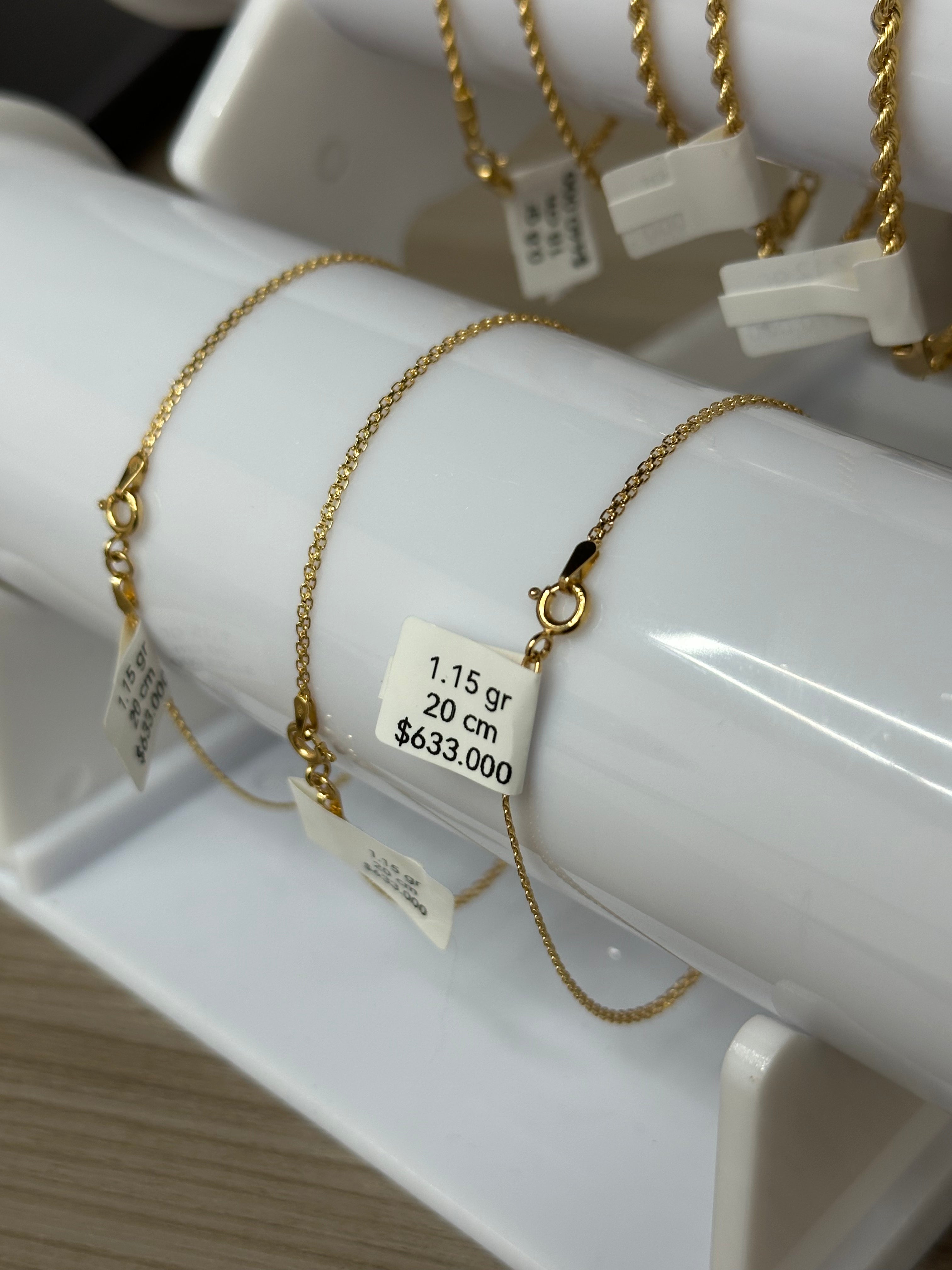 Pulsera Tejido Chino en Oro Italiano 18K