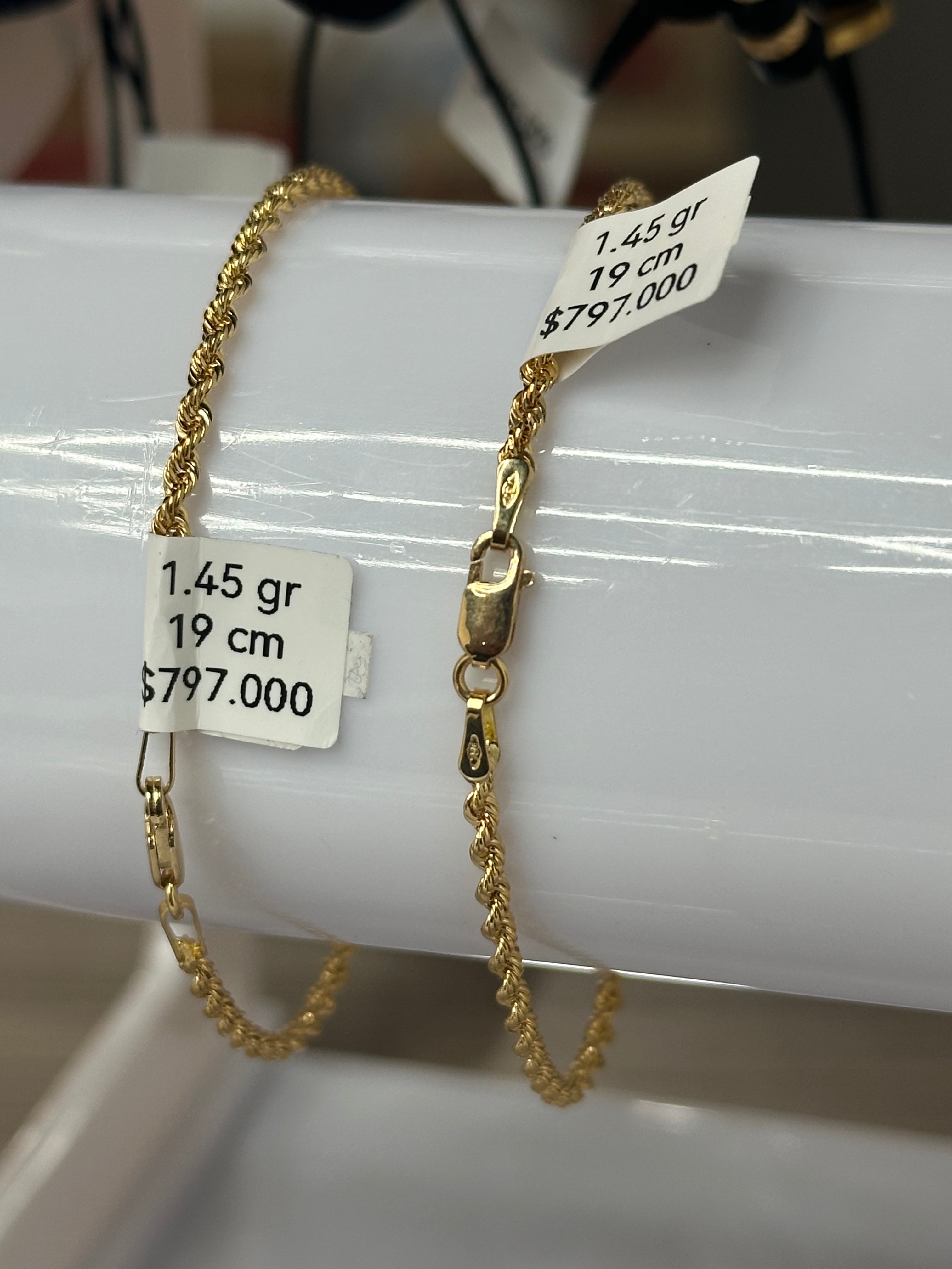 Pulsera Tejido Lazo (San Francisco) en Oro Italiano 18K ✨