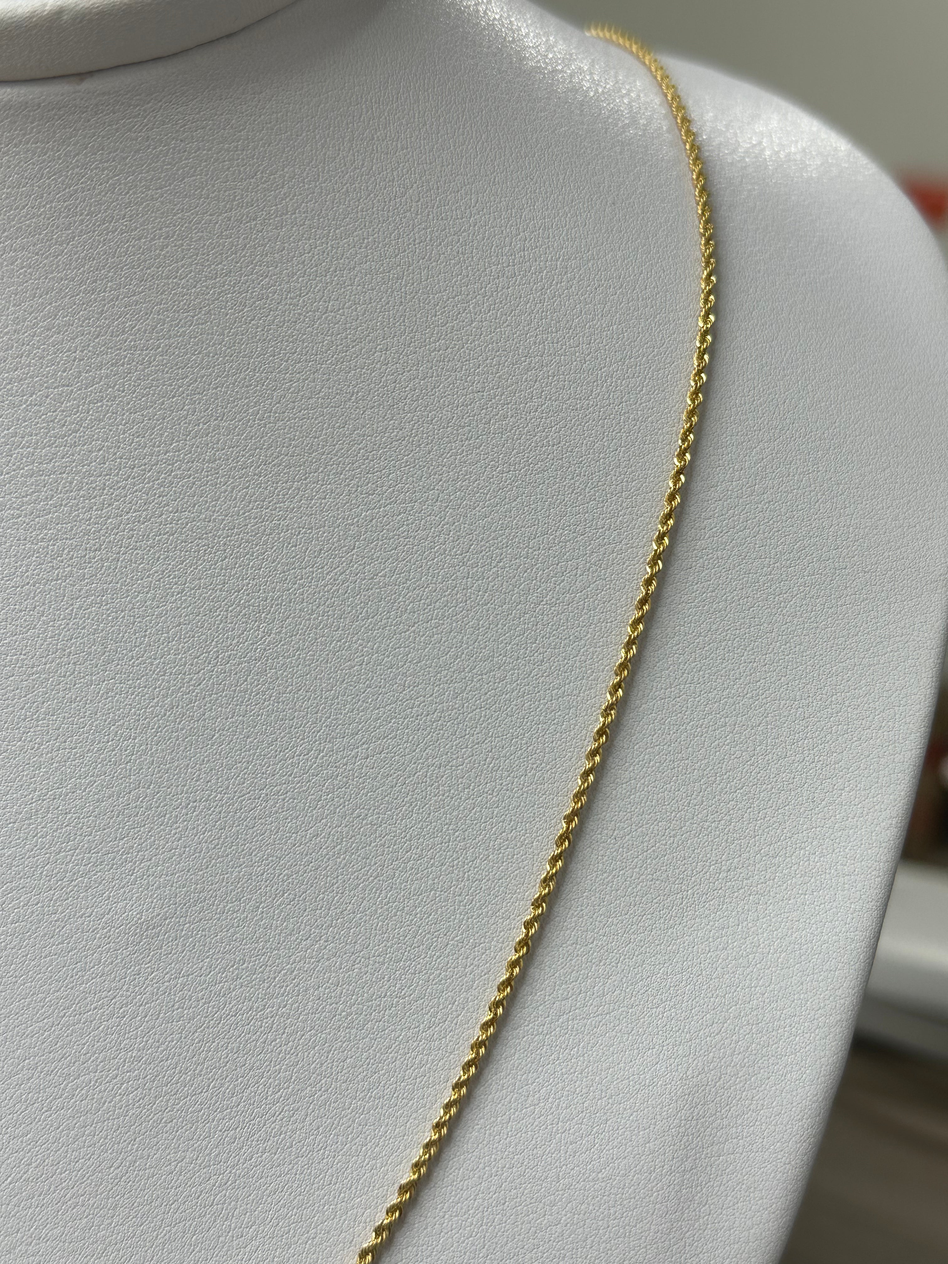 Cadena Tejido Lazo - Oro 18k - 60 cm