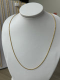 Cadena Tejido Lazo - Oro 18k - 60 cm