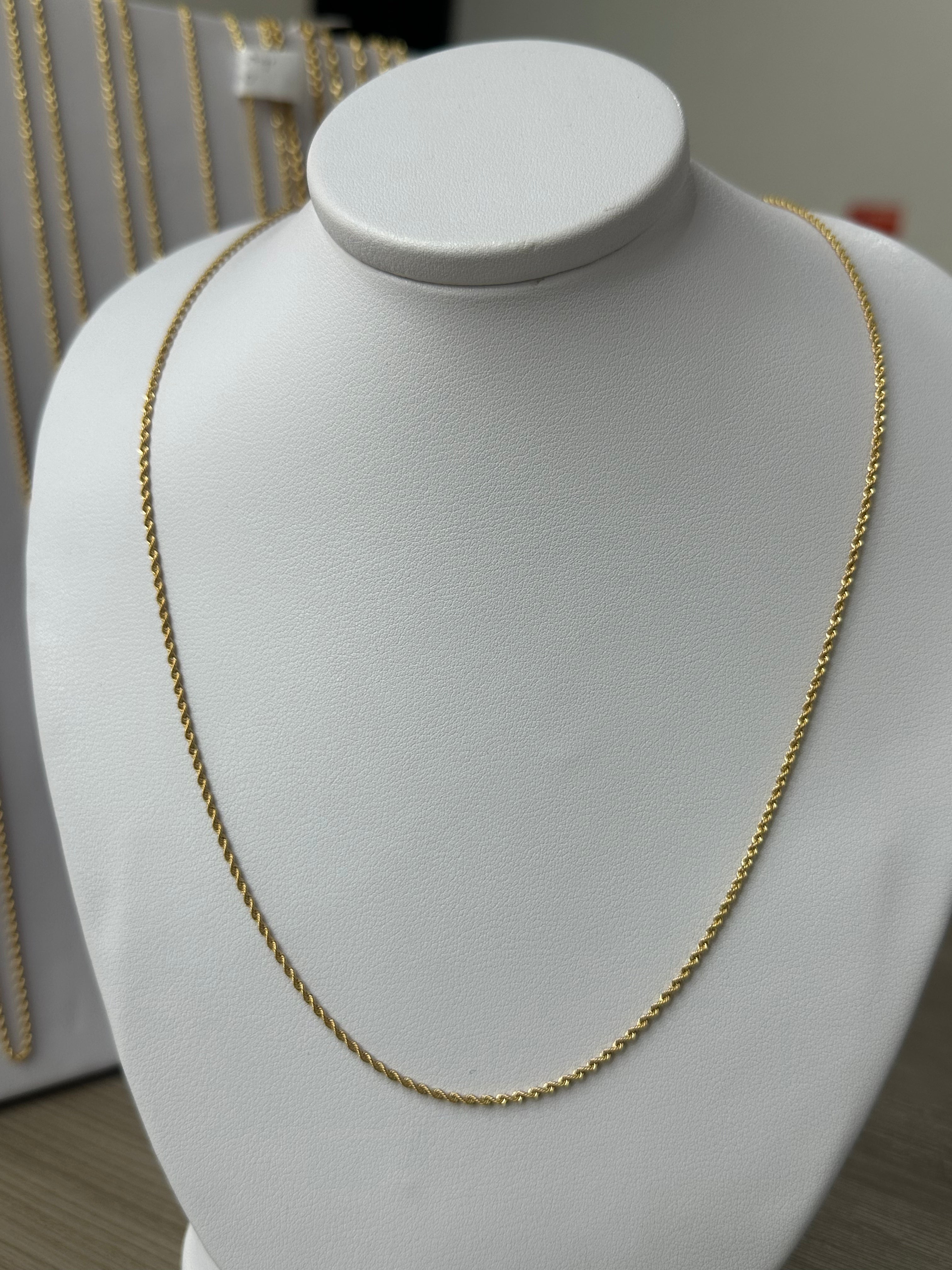 Cadena Tejido Lazo - Oro 18k - 60 cm